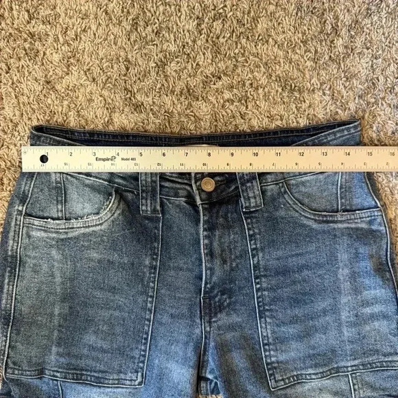 Cargo Denim Women’s High Rise Slim Straight Leg Jean by KanCan Size 7/27 - Picture 5 of 9